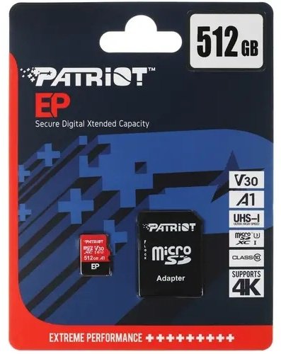 Карта памяти Patriot PEF512GEP31MCX 512 Гб купить,NaN