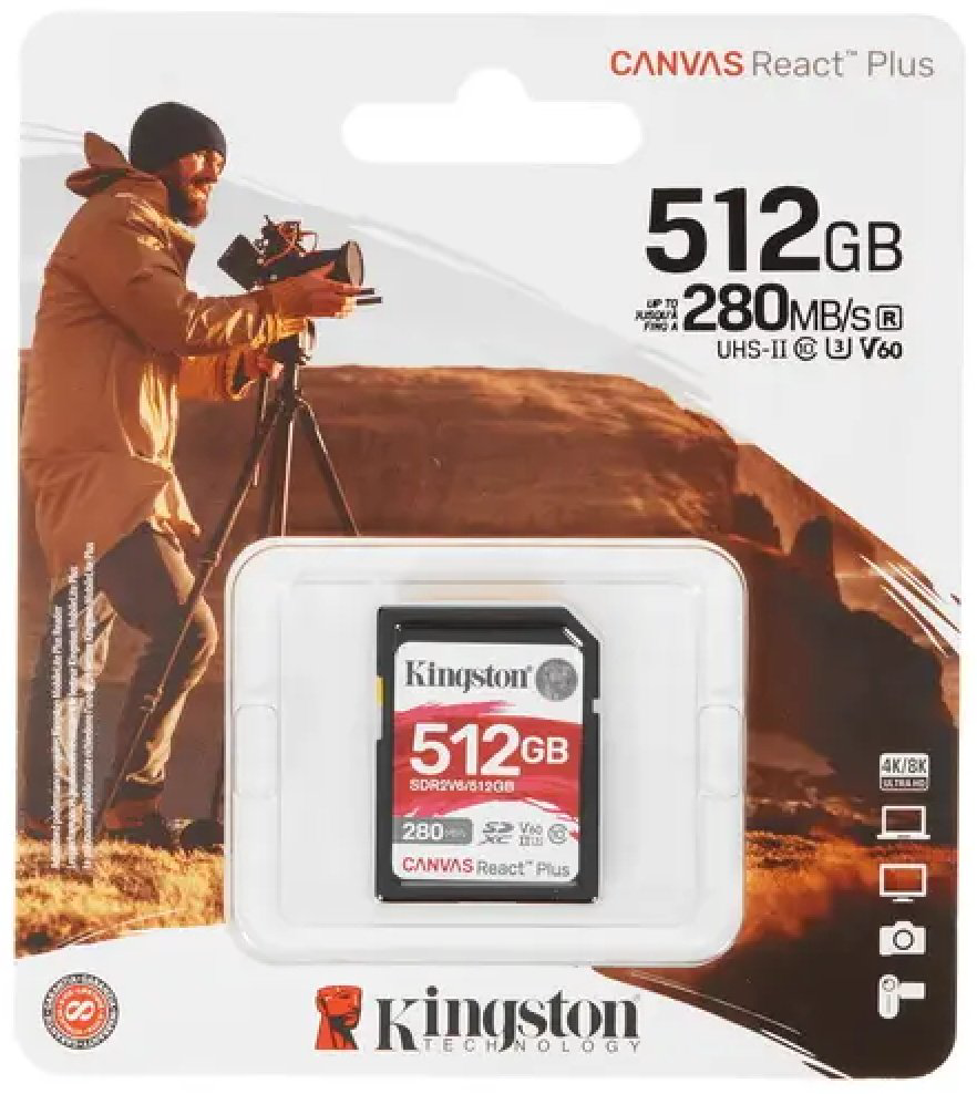 Карта памяти Kingston SDR2V6/512GB 512 Гб купить,NaN