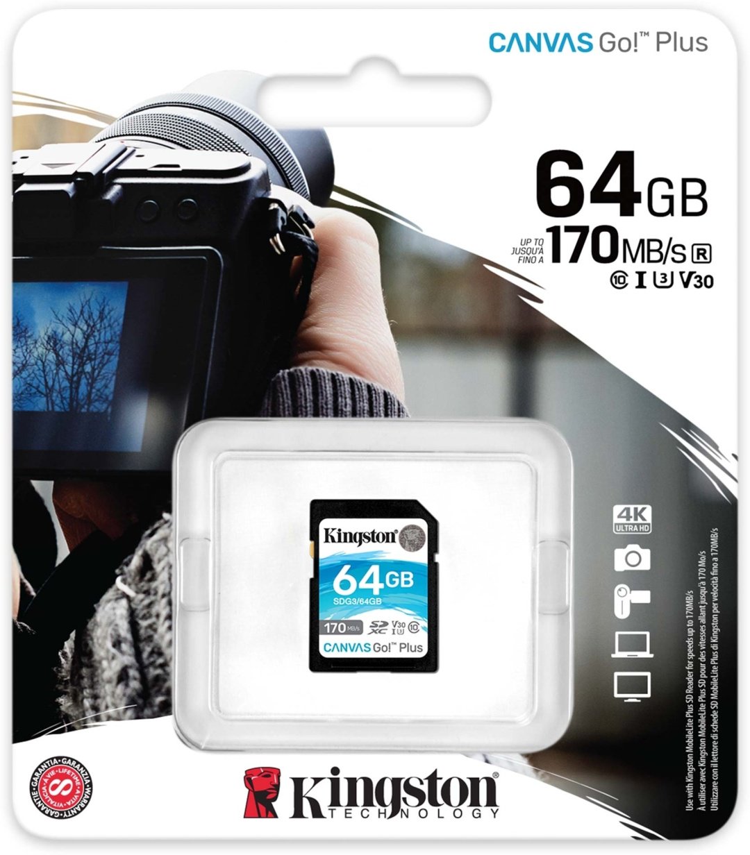 Карта памяти Kingston SDG3/64GB 64 Гб купить,NaN