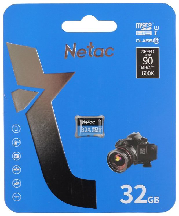Карта памяти Netac P500 Standart NT02P500STN-032G-S 32 Гб купить,NaN