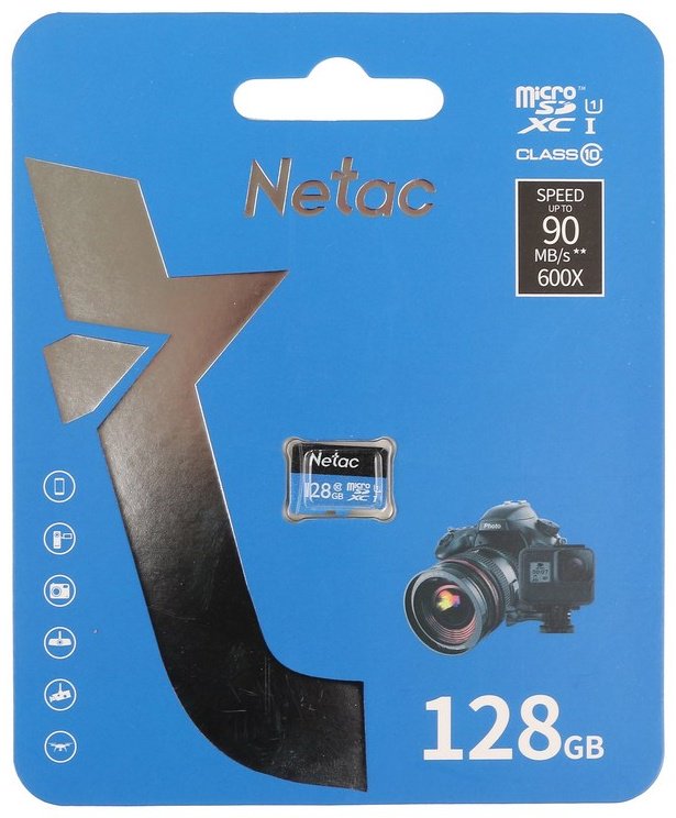 Карта памяти Netac P500 Standart NT02P500STN-128G-S 128 Гб купить,NaN