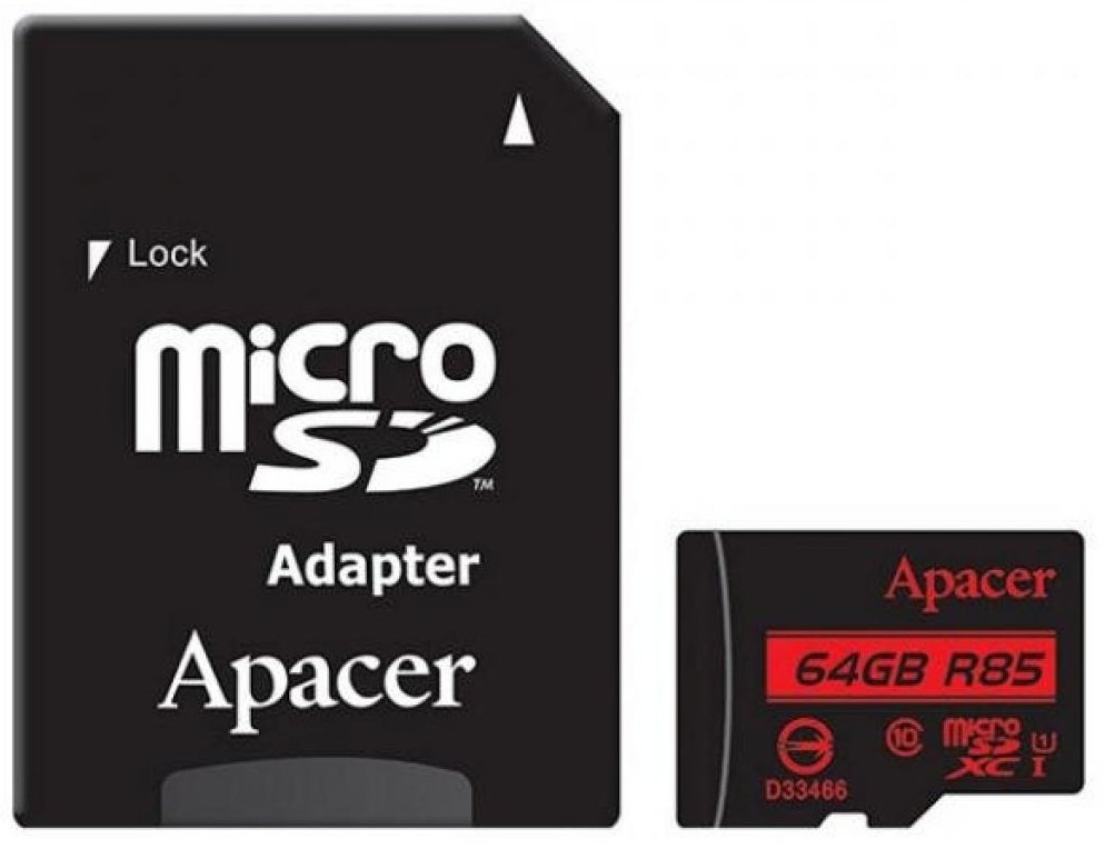 Карта памяти Apacer AP64GMCSX10U5-R 64 Гб купить,NaN