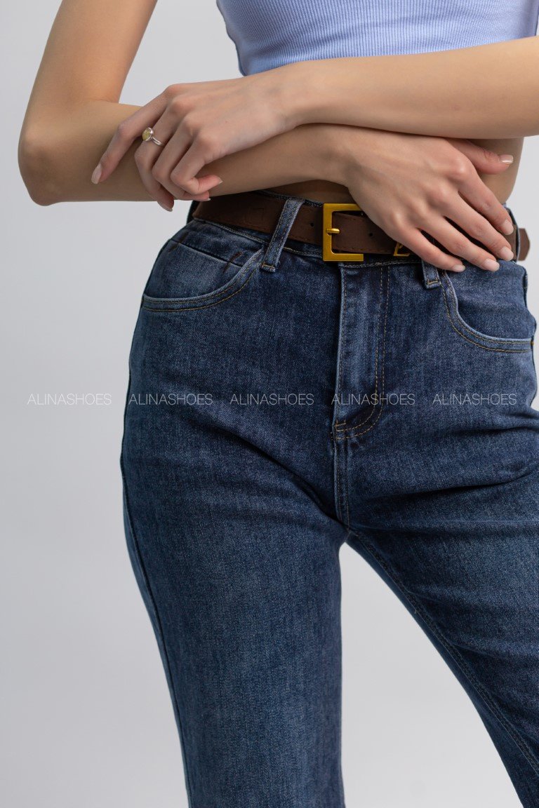 Джинсы прямые alinashoes синий купить,NaN