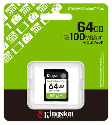 Карта памяти Kingston Secure Digital XC SDS3/64GB 64 Гб