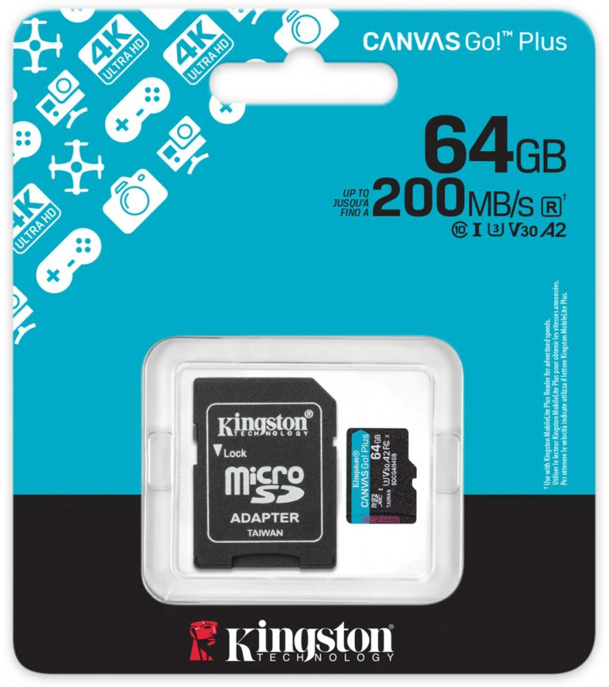Карта памяти Kingston microSDXC Canvas Go! Plus (SDCG4/64GB) 64 Гб - ForteMarket Карта памяти Kingston microSDXC Canvas Go! Plus (SDCG4/64GB) 64 Гб купить,17490