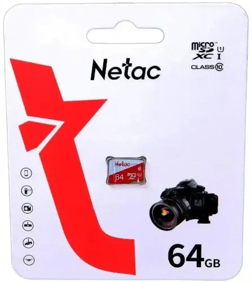 Карта памяти Netac microSDXC P500 ECO (NT02P500ECO-064G-S) 64 Гб купить,NaN