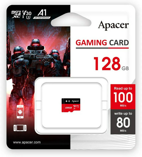 Карта памяти Apacer AP128GMCSX10U7-RAGC 128 Гб