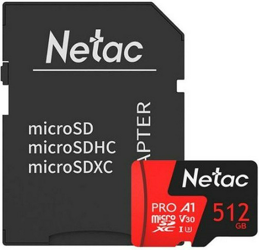 Карта памяти Netac NT02P500PRO-512G-R 512 Гб