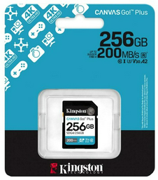 Карта памяти Kingston Secure Digital XC Canvas Go! Plus SDG4/256GB 256 Гб
