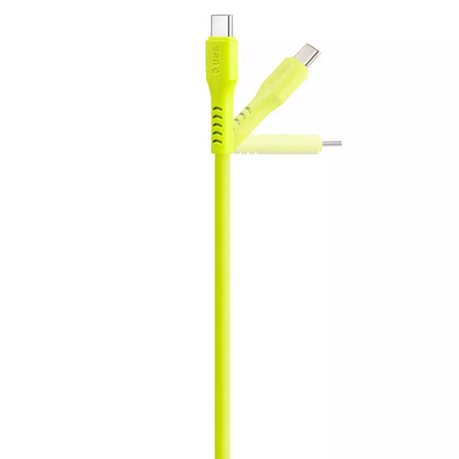 Кабель для телефона TTEC USB-C-USB-C 60W PD/QC Fast Charging/Data Cable 120 cm Neon Yellow