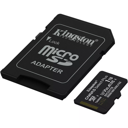 Карта памяти Kingston Canvas Select Plus SDCS3/1TB c адаптером SD
