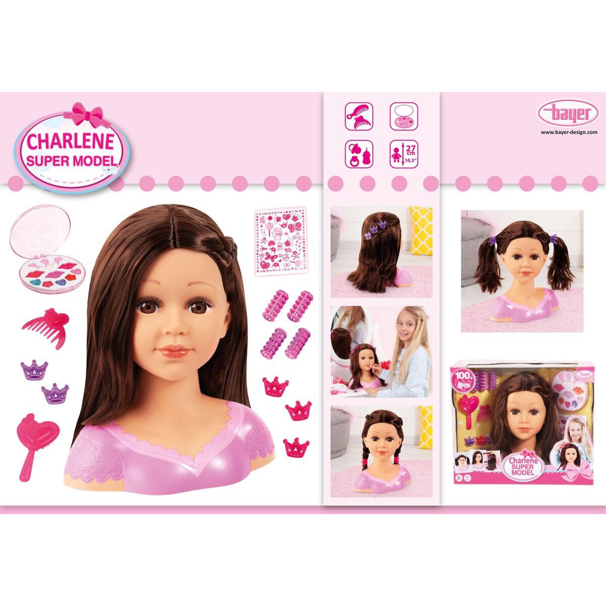 Игровой набор Bayer Dolls Charline-супер модель брюнетка купить,NaN