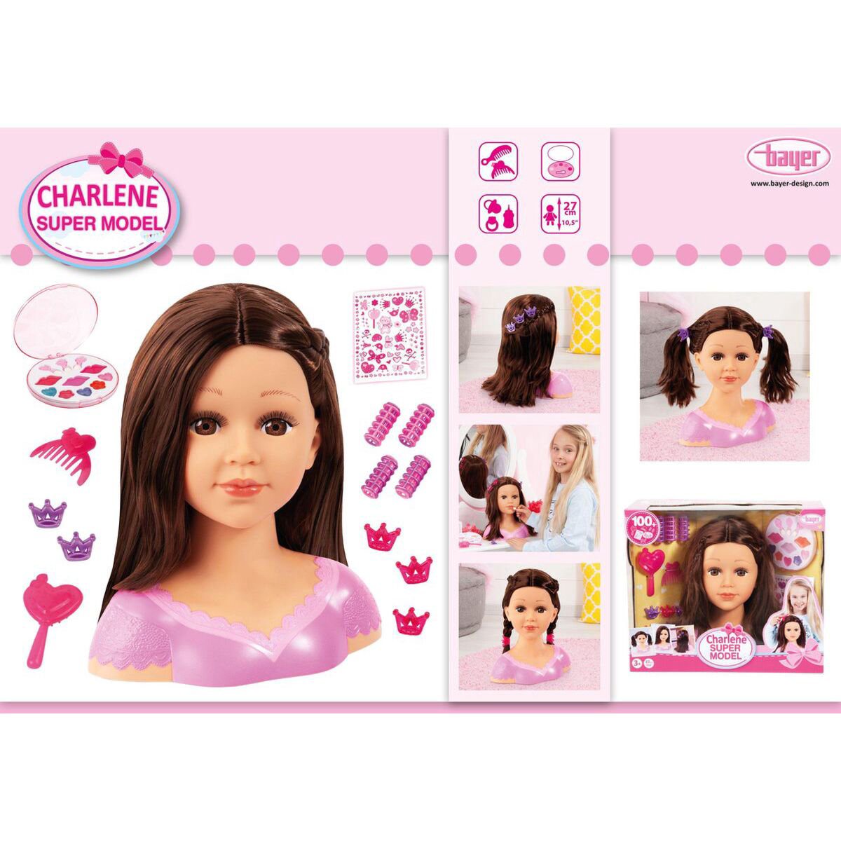 Игровой набор Bayer Dolls Charline-супер модель брюнетка купить,NaN