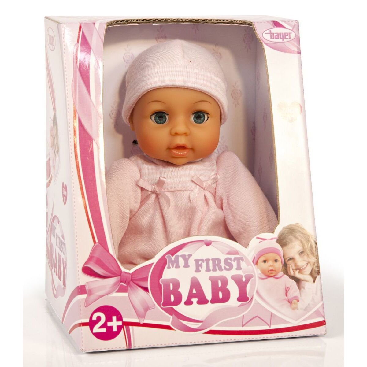 Пупс Bayer Dolls Малыш в розовом костюме 20см купить,NaN