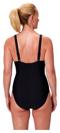 Купальник слитный Speedo черный, белый