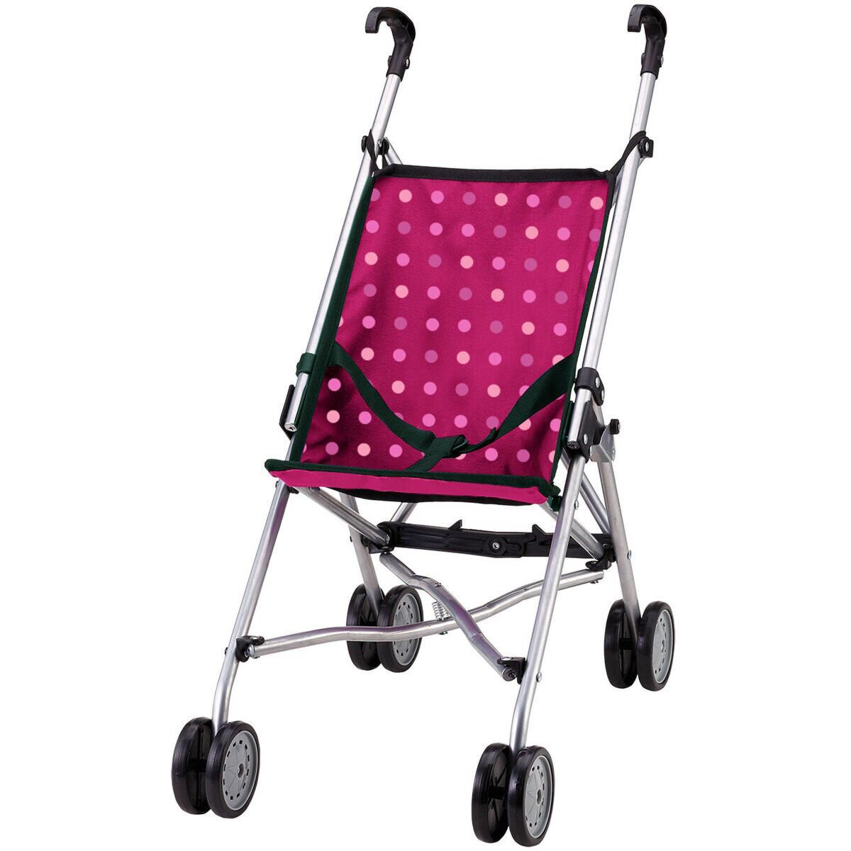 Коляска для куклы Bayer Dolls Buggy малиновый-розовый купить,NaN