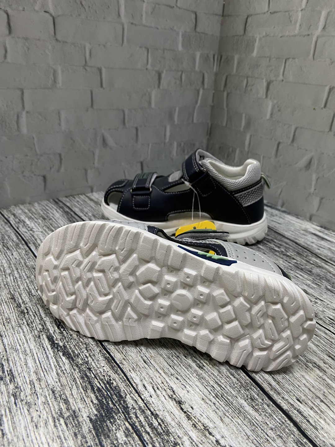 Сандалии Clibee серый, синий купить,NaN