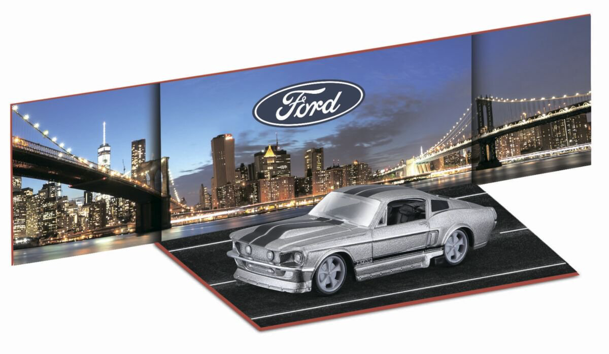 Модель автомобиля Bburago 1:64 Модель серии World Tour 1967 Ford Mustang GT купить,NaN
