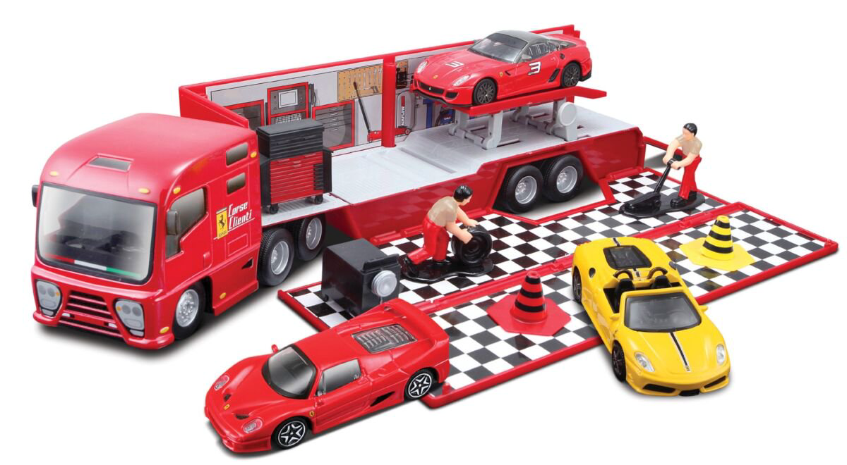 игровой набор Bburago FERRARI Трейлер с машинкой 1:43 купить,NaN