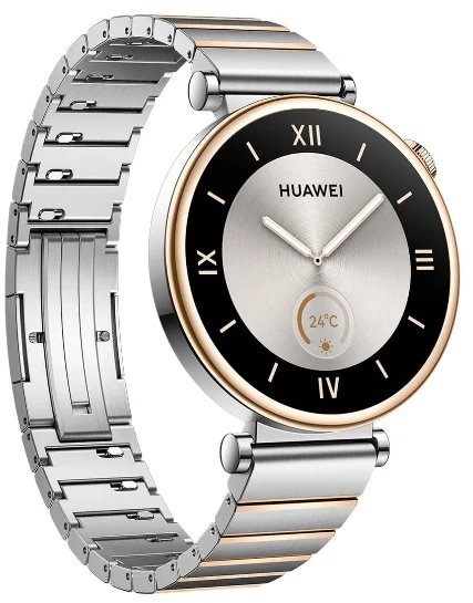 Смарт-часы Huawei Watch GT4 Stainless Steel Strap Aurora-B19T 41мм Золотисто-серебристые купить,NaN