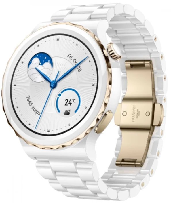 Смарт-часы Huawei Watch GT3 Pro 42mm FRG-B19/Frigga-B19T White Ceramic Strap керамика белые