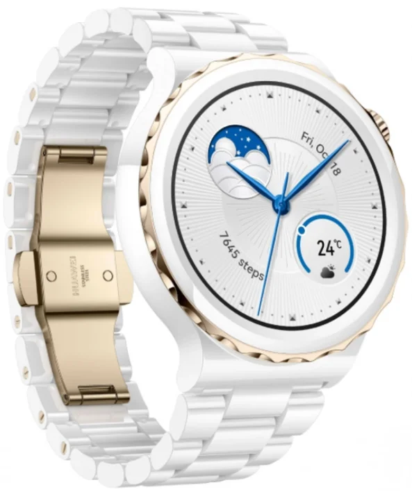 Смарт-часы Huawei Watch GT3 Pro 42mm FRG-B19/Frigga-B19T White Ceramic Strap керамика белые
