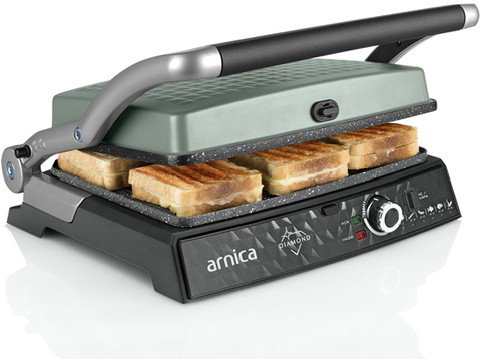 Электрогриль Arnica Diamond Sandwich Maker Mint зеленый купить,54270