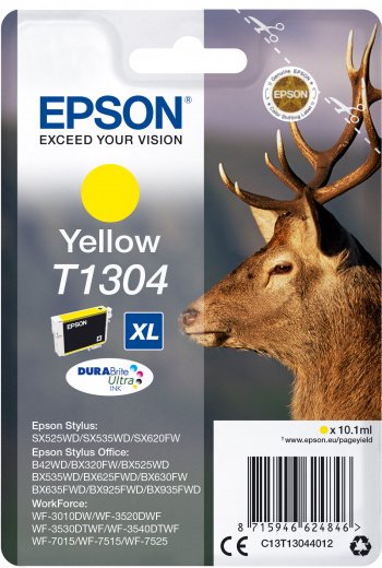 Картридж Epson C13T13044012 желтый купить,NaN