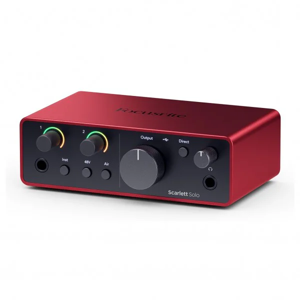 Звуковая карта Focusrite Scarlett Solo 4 Gen Red