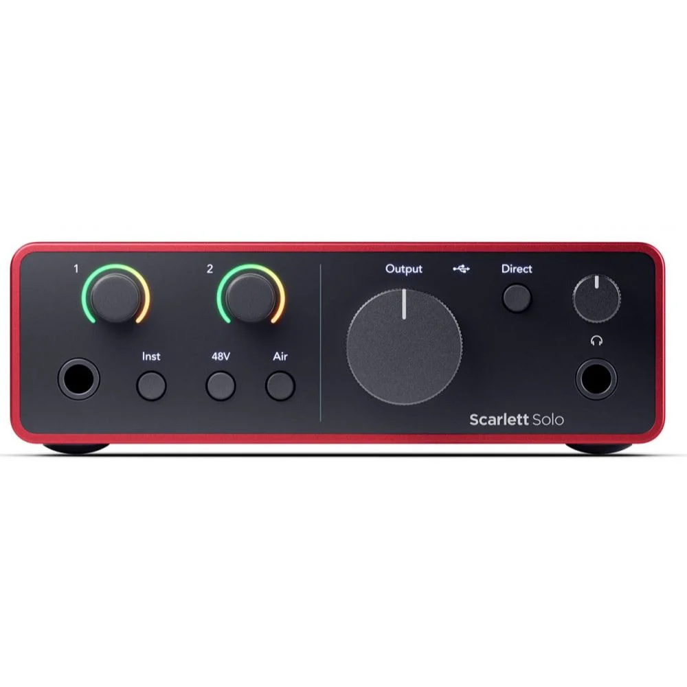 Звуковая карта Focusrite Scarlett Solo 4 Gen Red - ForteMarket Звуковая карта Focusrite Scarlett Solo 4 Gen Red купить,0