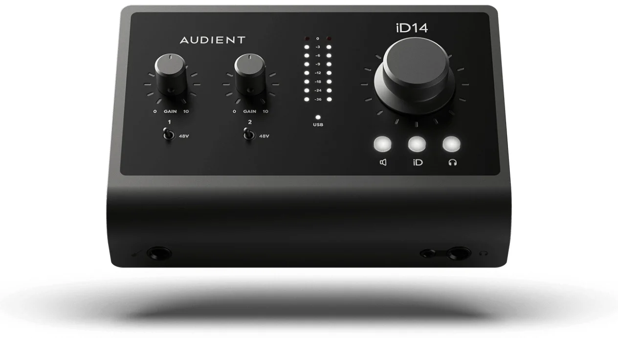 Внешняя звуковая карта Audient ID14 MKII Black - ForteMarket Внешняя звуковая карта Audient ID14 MKII Black купить,0