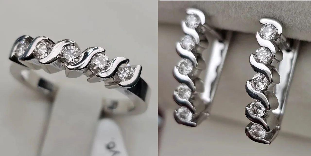 Комплект Deimantas 115190732 18р 0,27ct 0,55ct. купить,NaN