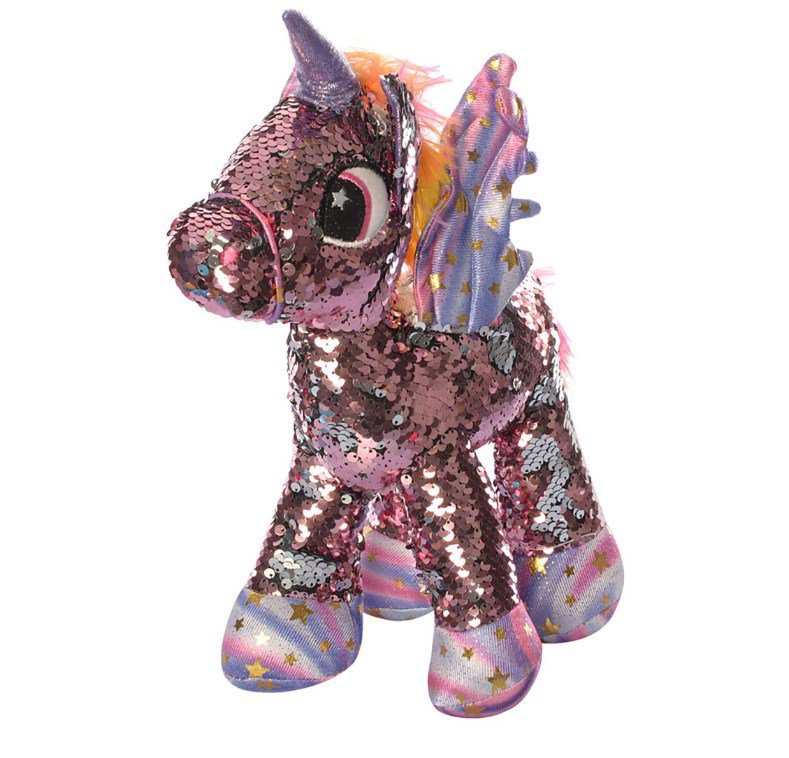 Мягкая игрушка Bulu-Xiong Plush Единорог  с пайетками розовый 30см купить,NaN