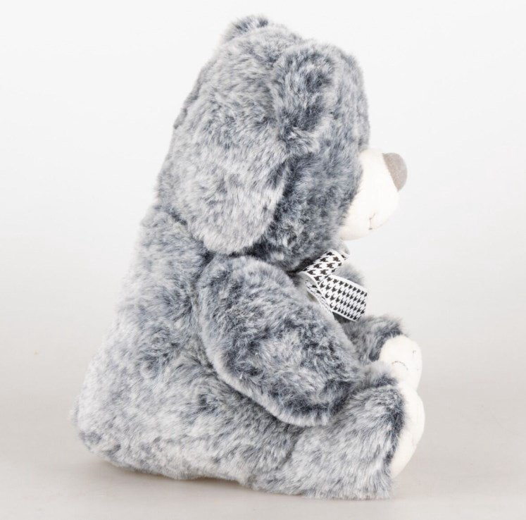 Мягкая игрушка Bulu-Xiong Plush Медвежонок с бантиком серо-голубой 20см купить,NaN