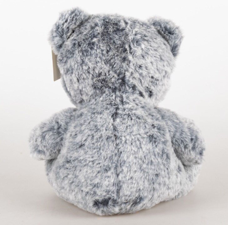 Мягкая игрушка Bulu-Xiong Plush Медвежонок с бантиком серо-голубой 20см купить,NaN