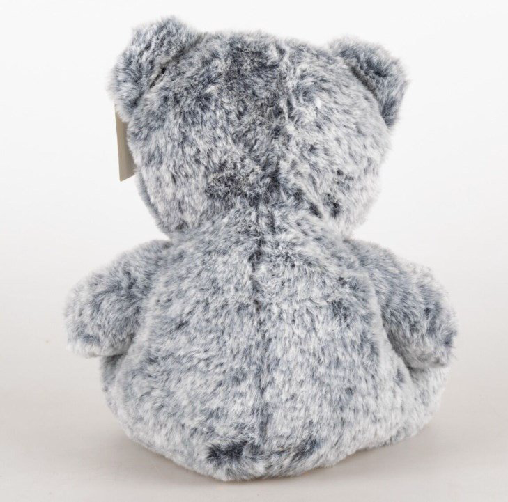 Мягкая игрушка Bulu-Xiong Plush Медвежонок с бантиком серо-голубой 20см купить,NaN