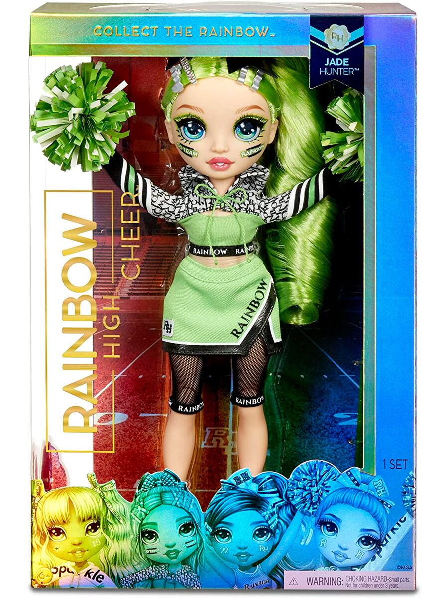 Кукла Poopsie  Rainbow High Чирлидеры  Джейд Хантер 28см купить,NaN