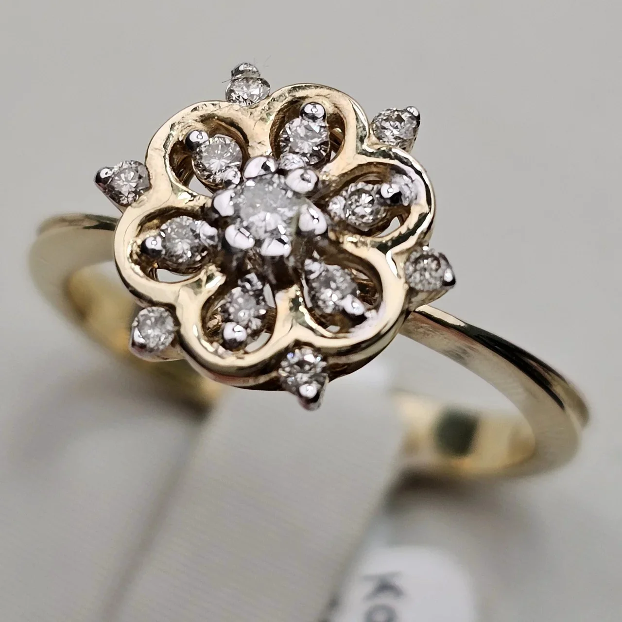 Кольцо Deimantas 115122004 17,5р 0,31ct. купить,NaN