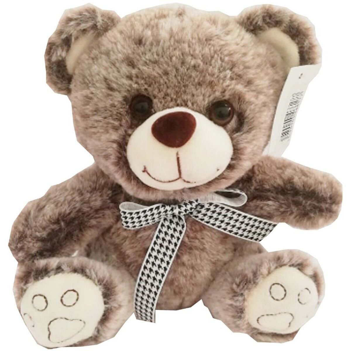 Мягкая игрушка Bulu-Xiong Plush Медвежонок с бантиком бело-коричневый 20см купить,NaN