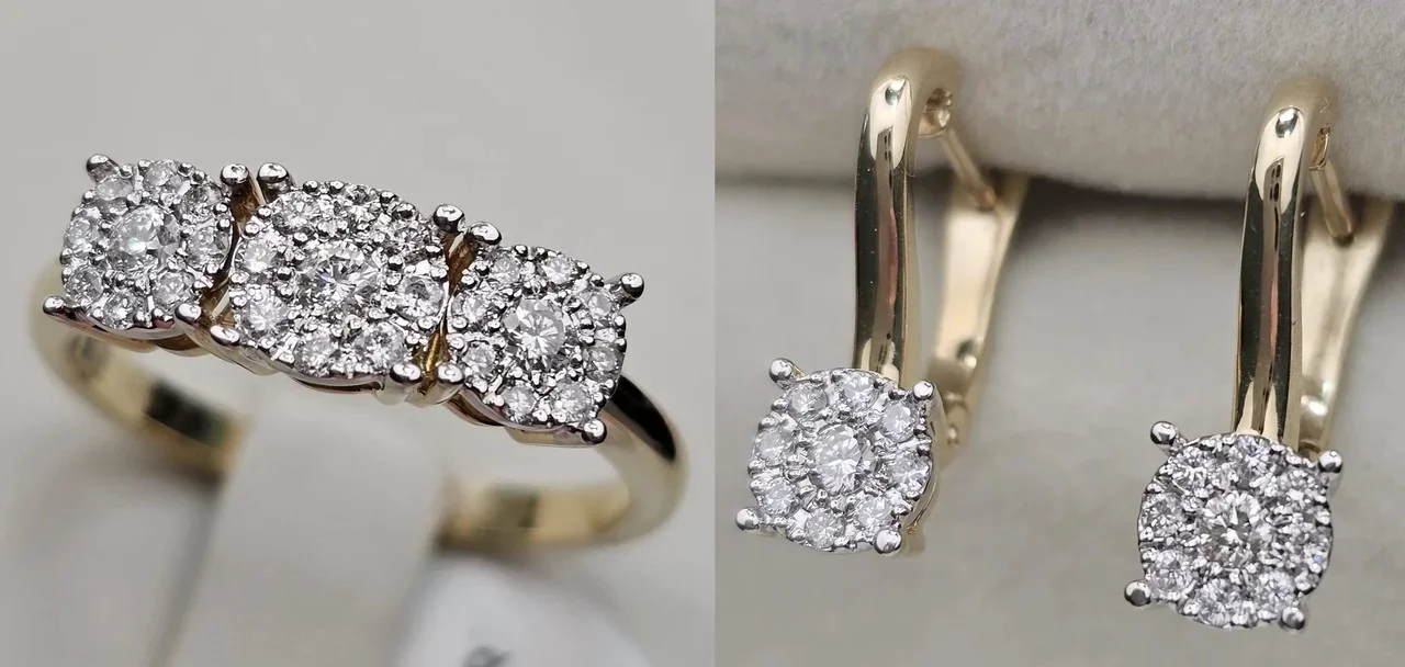 Комплект Deimantas 115190753 18,5р 0,36ct 0,29ct. купить,NaN