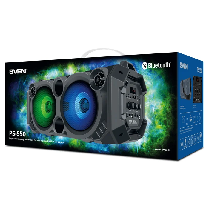 Портативная колонка Sven PS-550 36Вт Black купить,NaN
