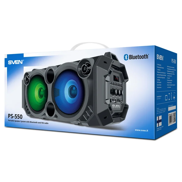 Портативная колонка Sven PS-550 36Вт Black купить,NaN