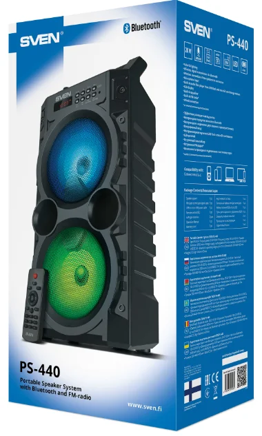 Портативная колонка Sven PS-440 20Вт Black купить,NaN
