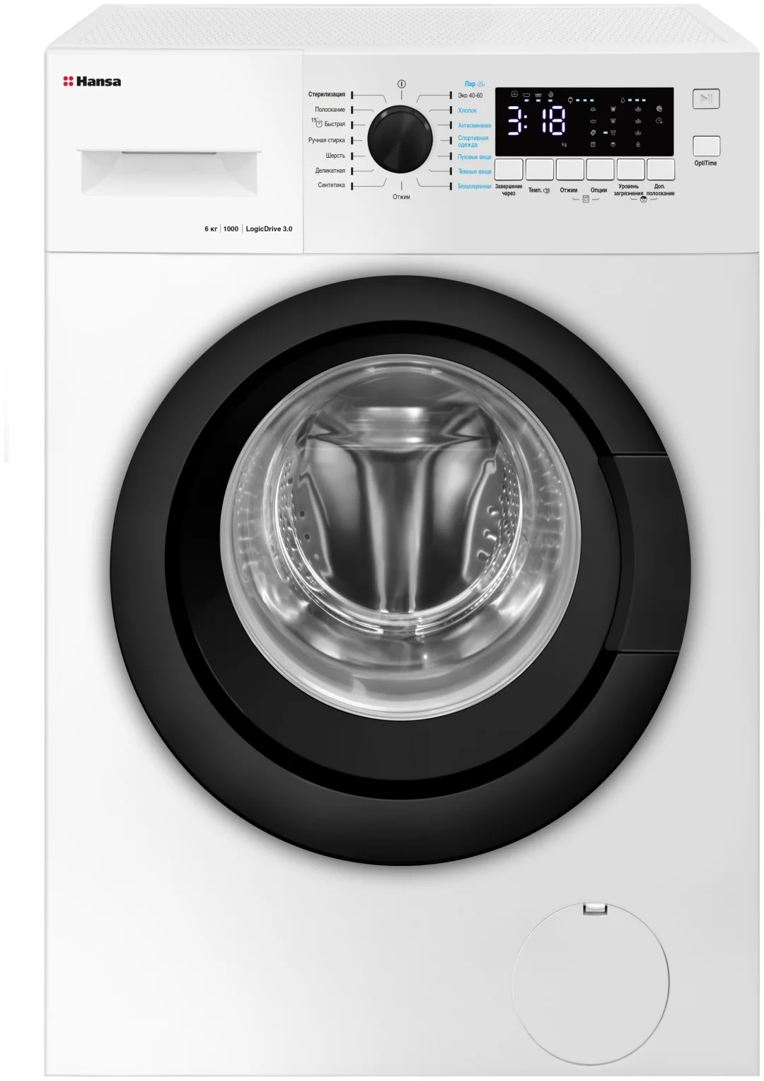 Стиральная машина Hansa WHN6100D3BSW белый купить,0