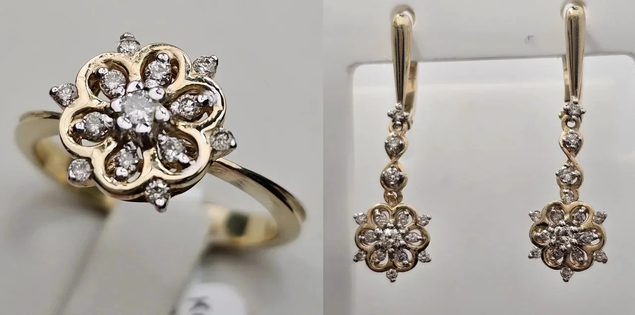 Комплект Deimantas 115190632 17,5р 0,31ct 0,41ct. купить,NaN
