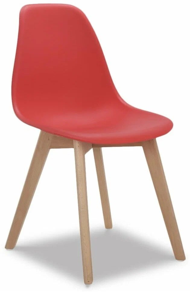 Стул S-0201K, пластик, 35x31x56.5 см, красный купить,NaN