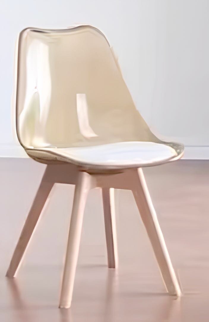Стул S-0253CK, пластик, 38x37x56 см, желтый купить,NaN