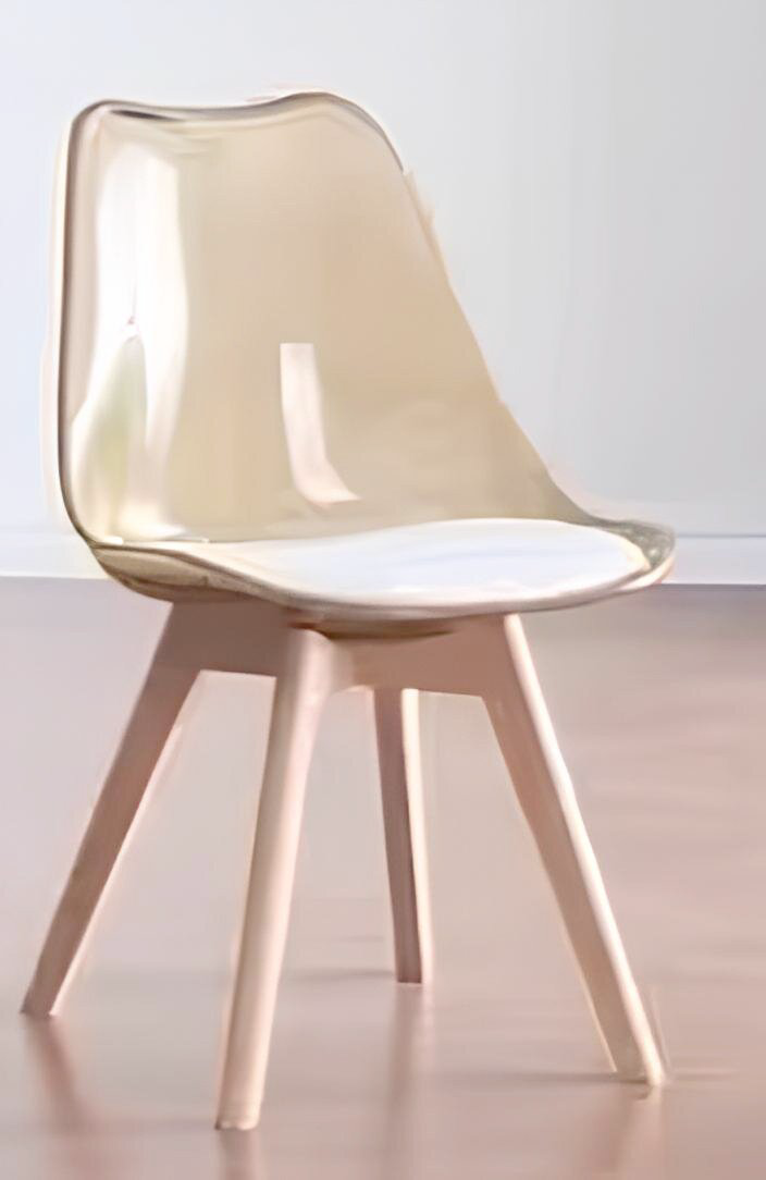 Стул S-0253CK, пластик, 38x37x56 см, желтый купить,NaN
