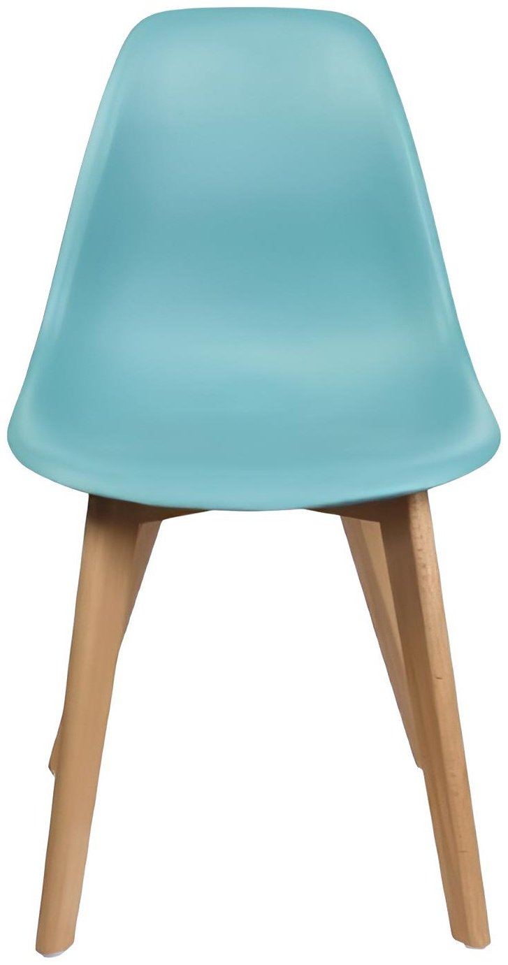 Стул S-0201CK, пластик, 38x37x56 см, бирюзовый купить,NaN
