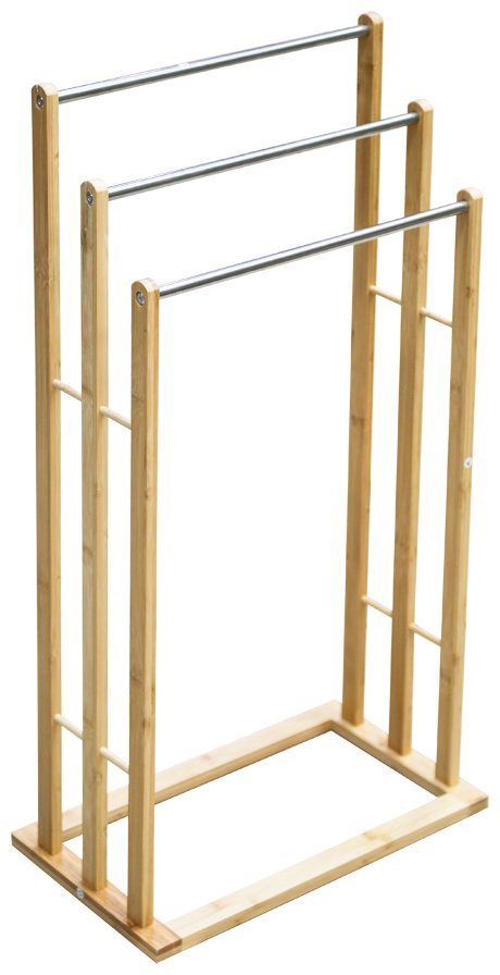 Вешалка напольная ZETA MH24032-1, бамбук, 24x80 см, светло-коричневый купить,NaN